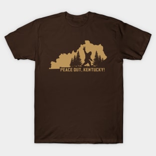 Kentucky Bigfoot Peace Out! T-Shirt